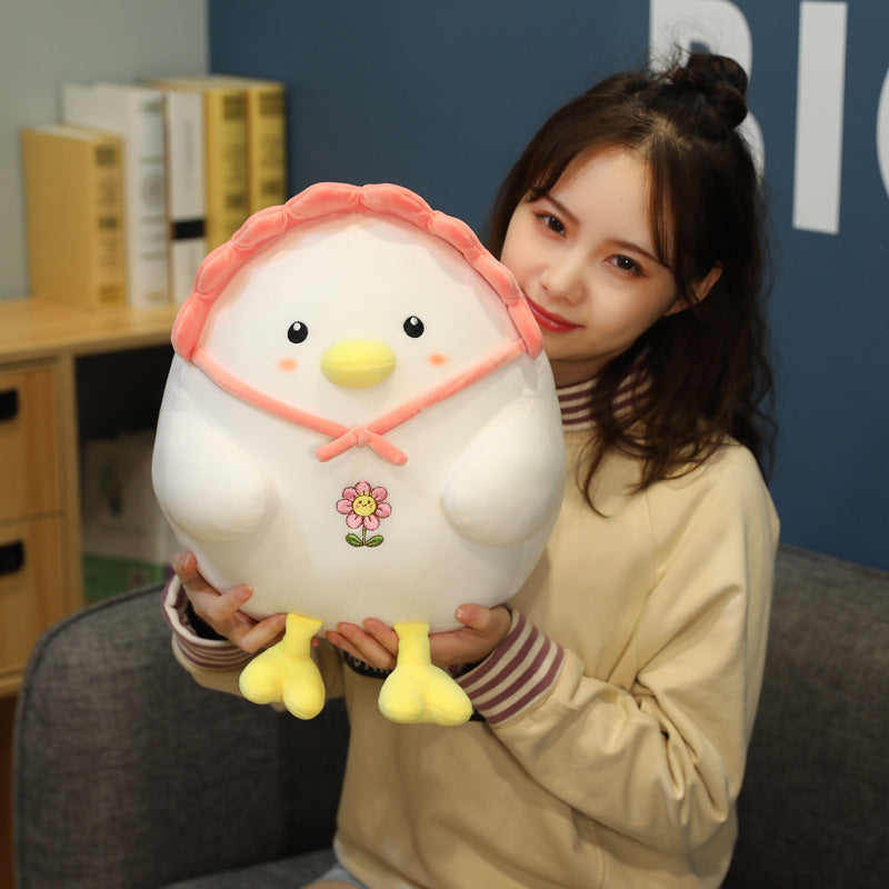 Animal Little White Chicken Pillow Dinosaur Doll Plush Toy