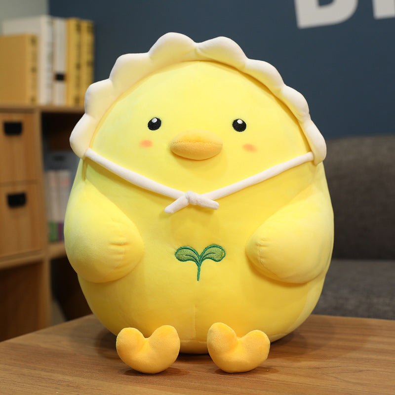Animal Little White Chicken Pillow Dinosaur Doll Plush Toy
