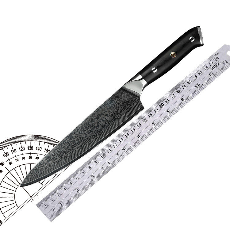 Damascus Chef Knife With G10 Handle