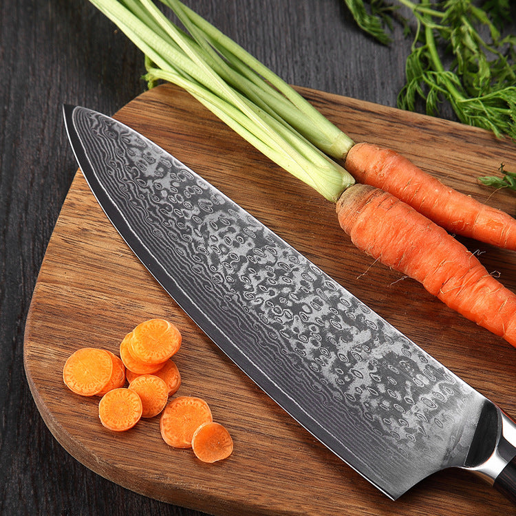Pattern Steel 8-Inch Chef Sushi Fish Sashimi Knife