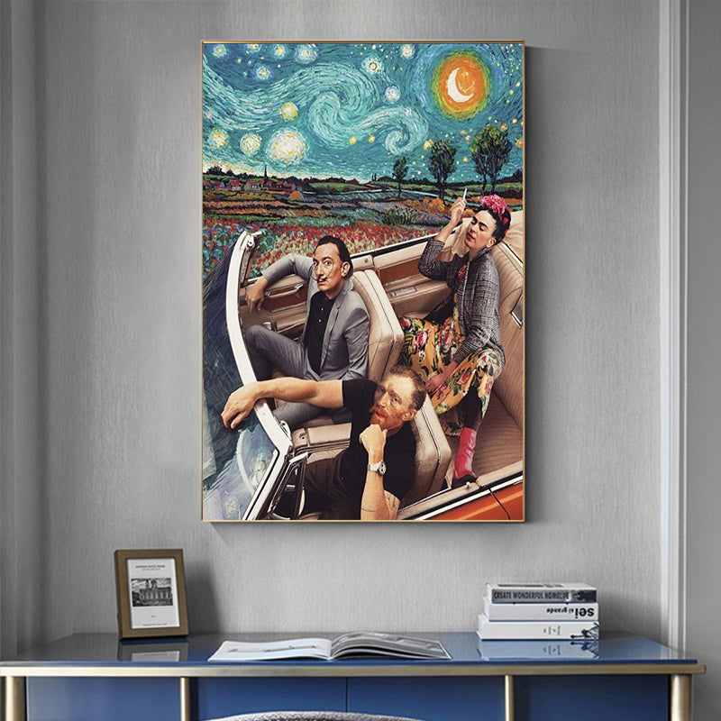 Printmaking Canvas Painting Wall Art Picture Living Room Decoration