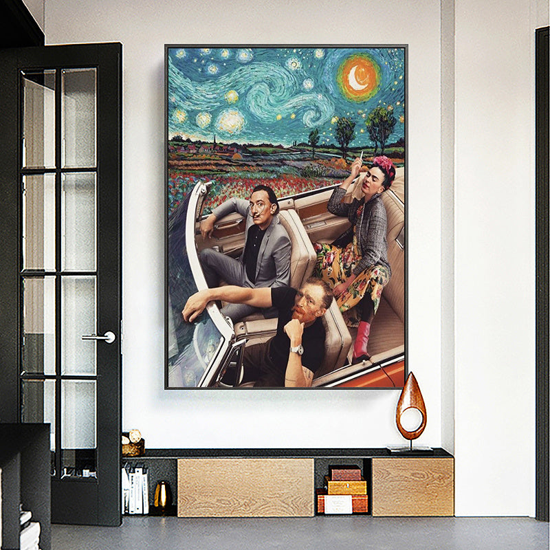 Printmaking Canvas Painting Wall Art Picture Living Room Decoration