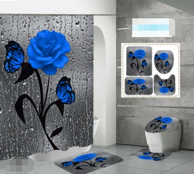 Printed Waterproof Polyester Shower Curtain