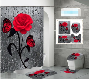 Printed Waterproof Polyester Shower Curtain