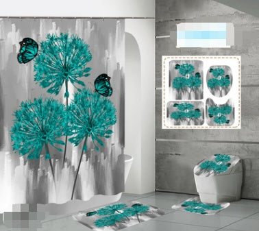 Printed Waterproof Polyester Shower Curtain
