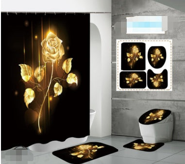 Printed Waterproof Polyester Shower Curtain
