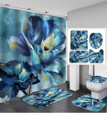 Printed Waterproof Polyester Shower Curtain