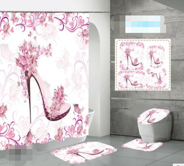 Printed Waterproof Polyester Shower Curtain