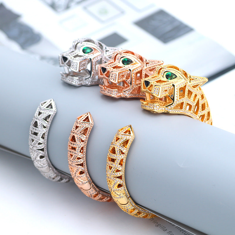 Hollow Full Diamond Bracelet European And American Style Women's Fashion Bracelet