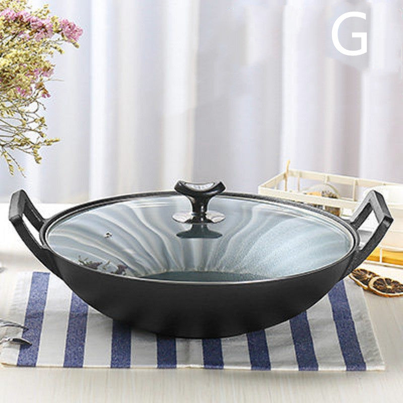 Uncoated Household Non-stick Pan