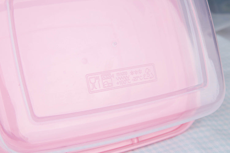 Refrigerator Food Storage Box Fruit Seal Box Rectangular Large Plastic Storage Box 1100ml