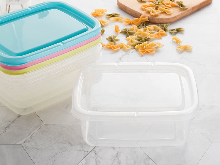 Refrigerator Food Storage Box Fruit Seal Box Rectangular Large Plastic Storage Box 1100ml