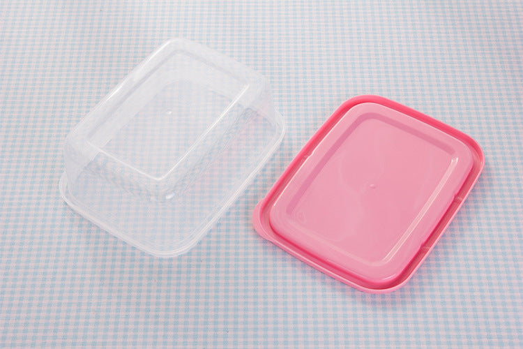 Refrigerator Food Storage Box Fruit Seal Box Rectangular Large Plastic Storage Box 1100ml