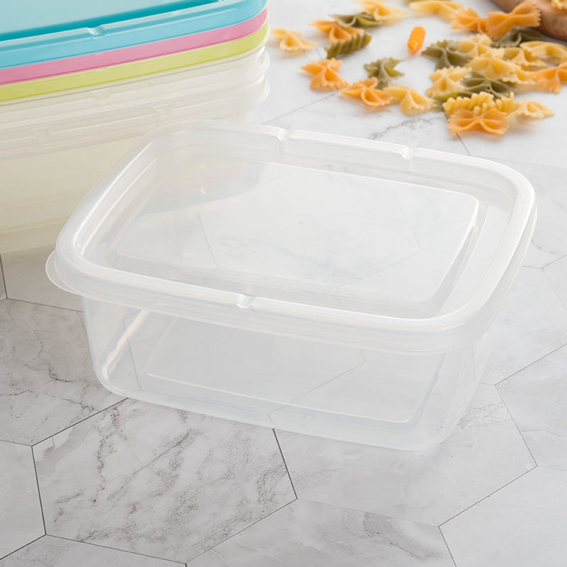 Refrigerator Food Storage Box Fruit Seal Box Rectangular Large Plastic Storage Box 1100ml