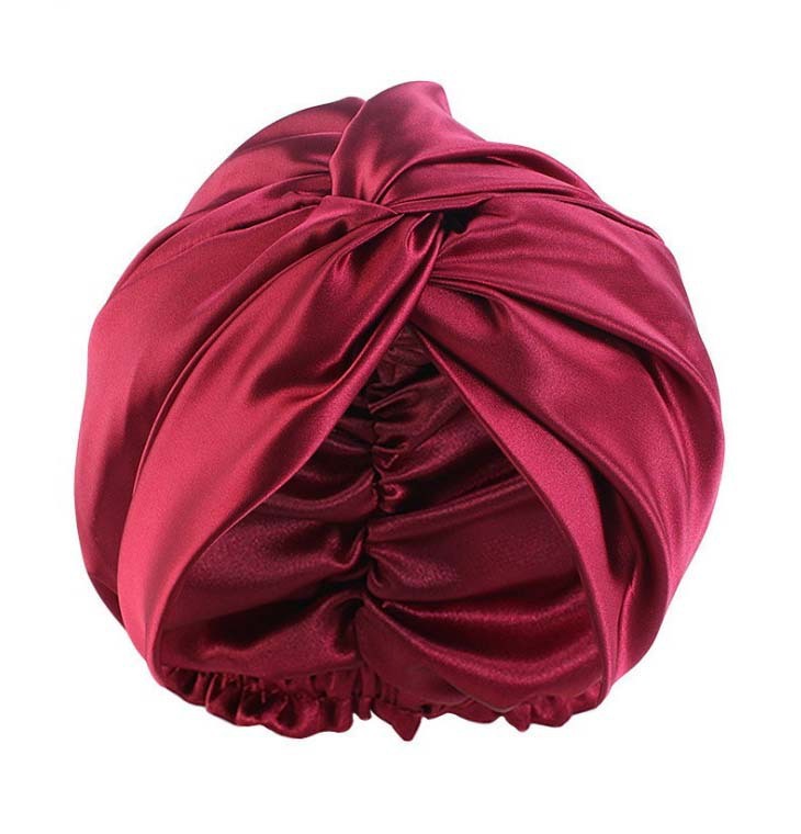 Double Layer  Silk Silk Nightcap Without Any Mark