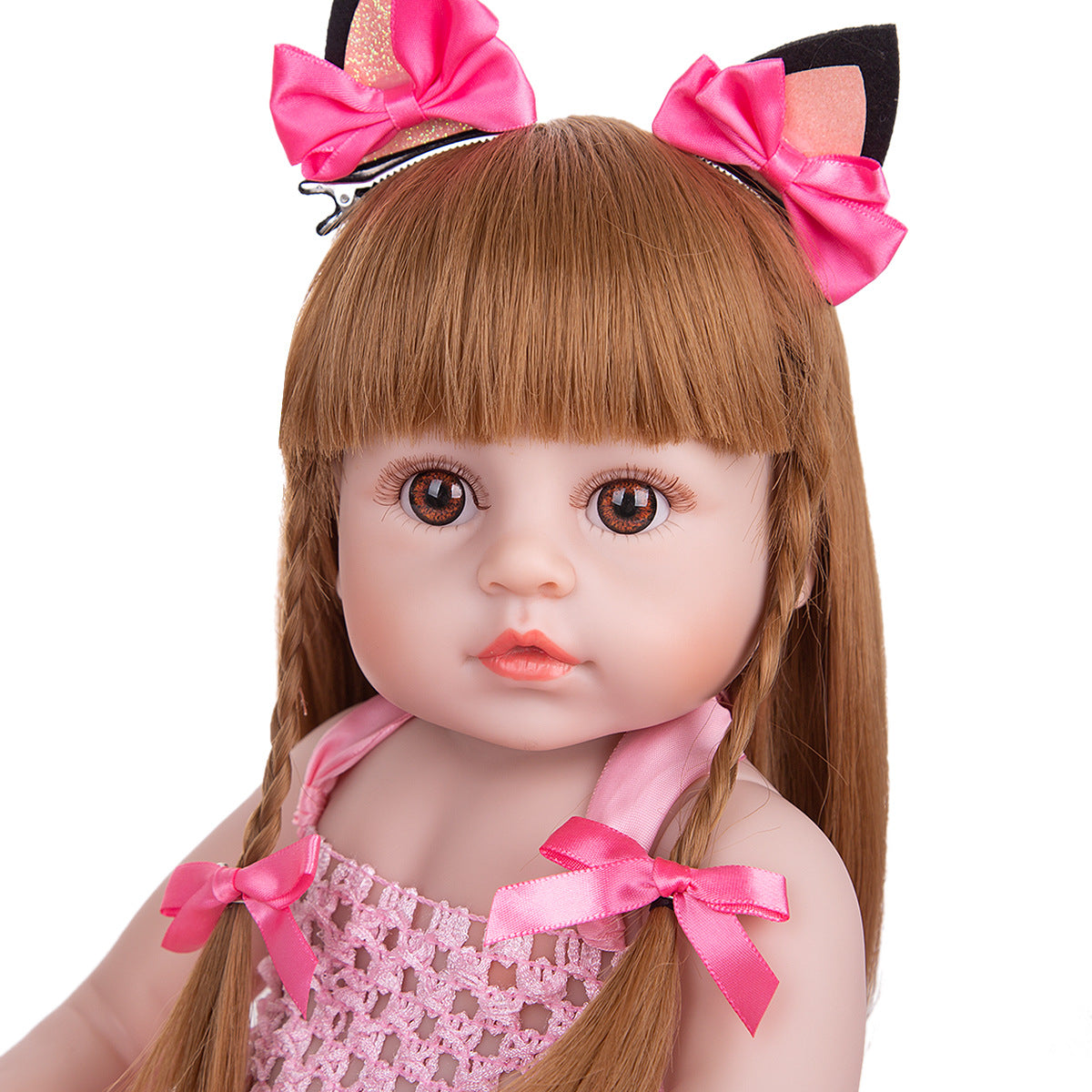KEIUMI 48cm Full Silicone Girl Reborn Baby Simulation Baby Reborn Baby