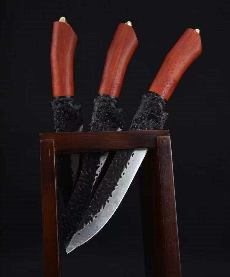 High Manganese Steel Black Dragon Boning Knife
