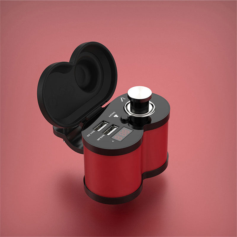 3.0 Super Fast Charging Motorcycle Multi-function Car Charger With Cigarette Lighter