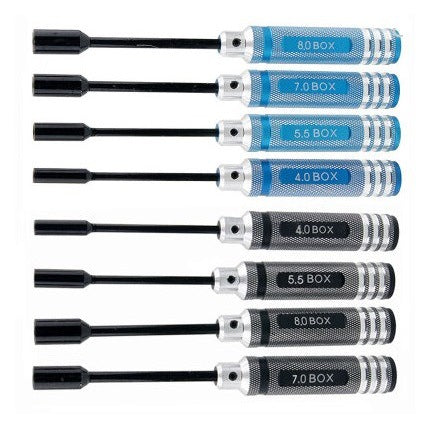 4Pcs RC Metal Hex NUT key Socket Screw Driver Wrench 4.0mm 5.5mm 7.0mm 8.0mm 80213 Tool Kit Buggy Truck Truggy RC Car