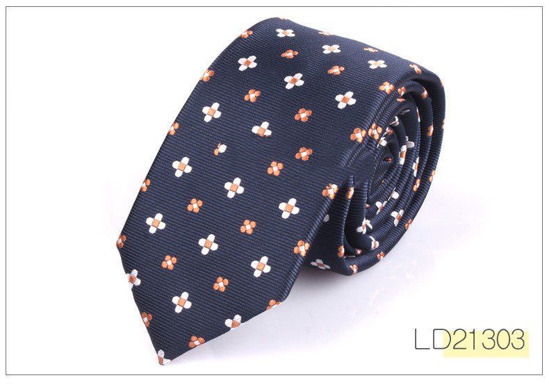 Tie Korean Casual Fashion 6cm Ultra-Narrow Geometric New