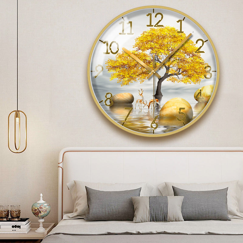 Quartz Clock With Narrow Side In Bedroom And Living Room