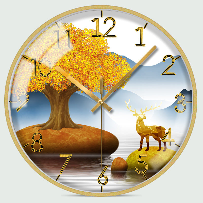Quartz Clock With Narrow Side In Bedroom And Living Room