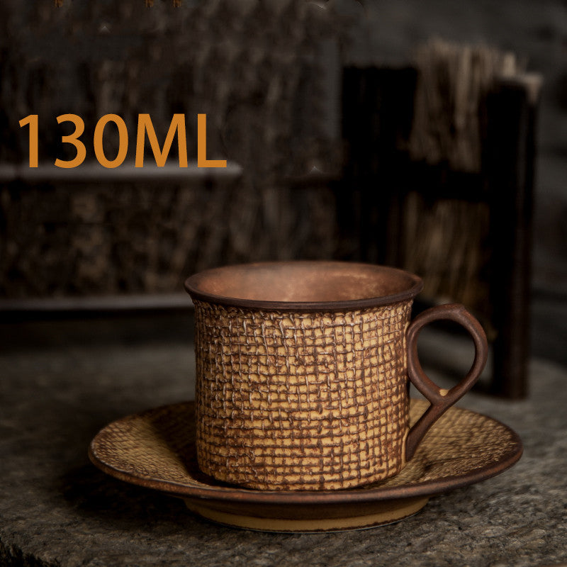 Ceramic Coffee Cup And Saucer Set Creative Latte Cup Garland Cup