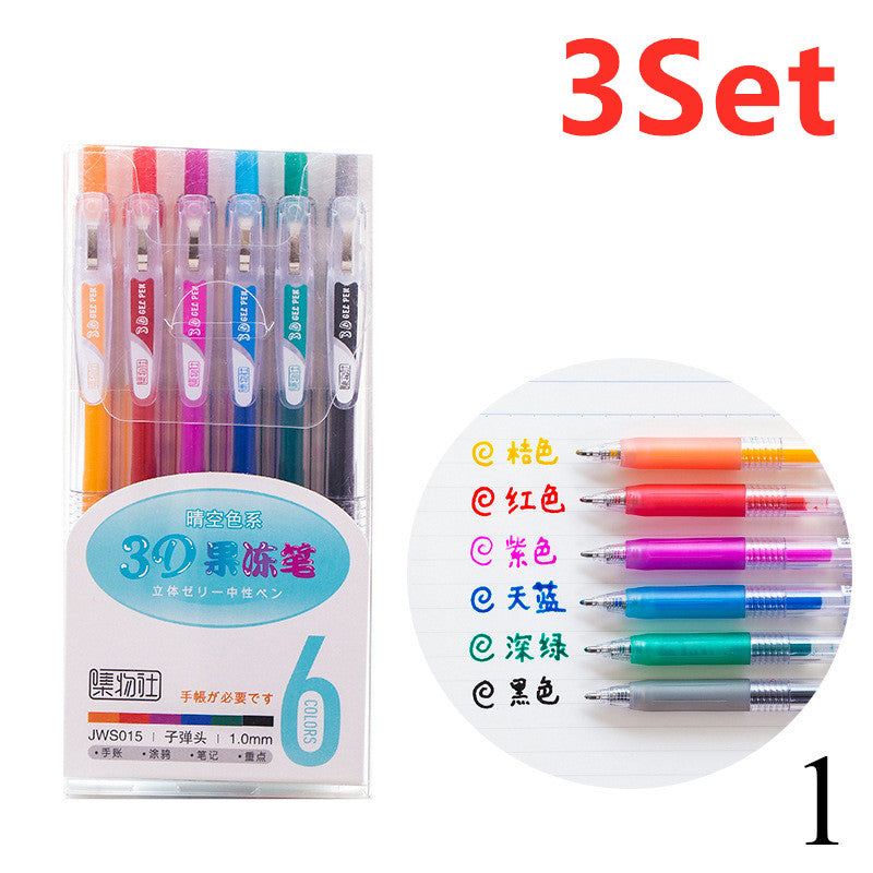 Piece Set of 3D Jelly Pen Painting Pen Set