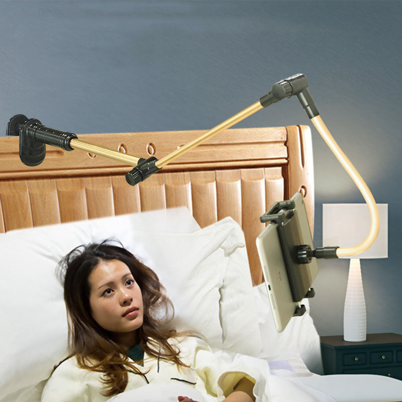 Compatible With Apple, Folding Long Arm Tablet Phone Stand Holder For Ipad Pro 12.9 11 10.5 Kindle 4-14 Inch Lazy Bed Tablet Mount Bracket