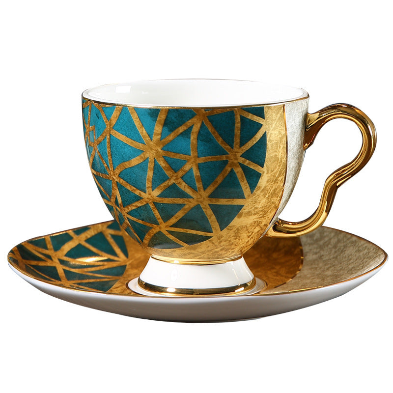 Household Ceramic Cup English Afternoon Tea Tea Set Breakfast Cup And Saucer