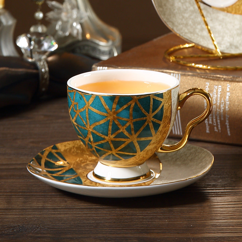Household Ceramic Cup English Afternoon Tea Tea Set Breakfast Cup And Saucer