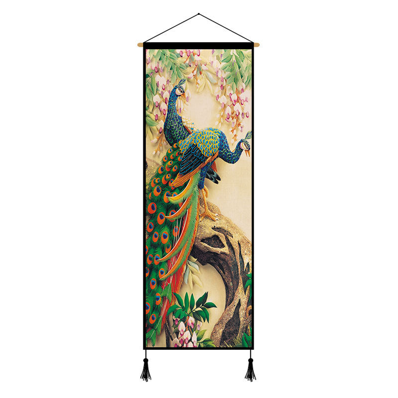 Peony Cloth Art Hanging Painting Background Cloth Decorative Painting