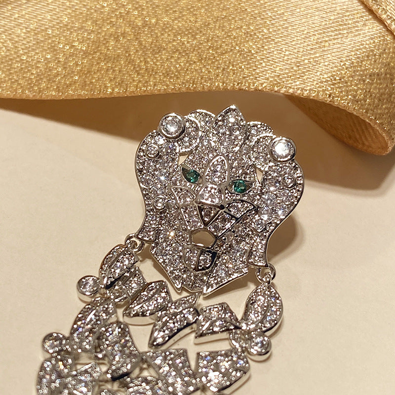 Exaggerated Classic Micro-Inlaid Zircon Heavy Industry Gorgeous Earrings