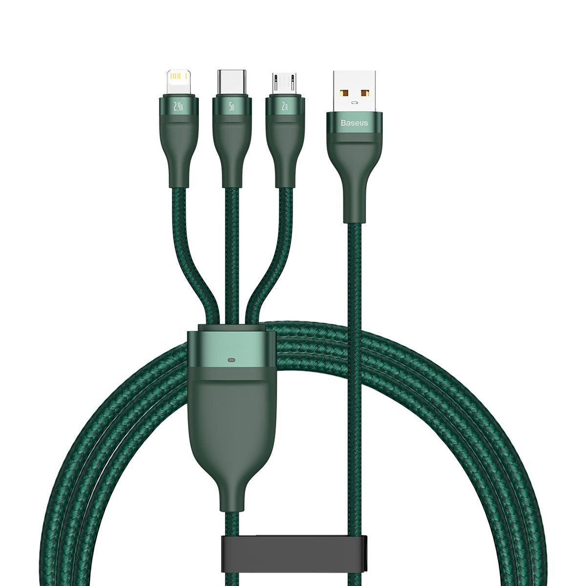 Fast Charging Data Cable USB Three-port Mobile Phone Charging Cable