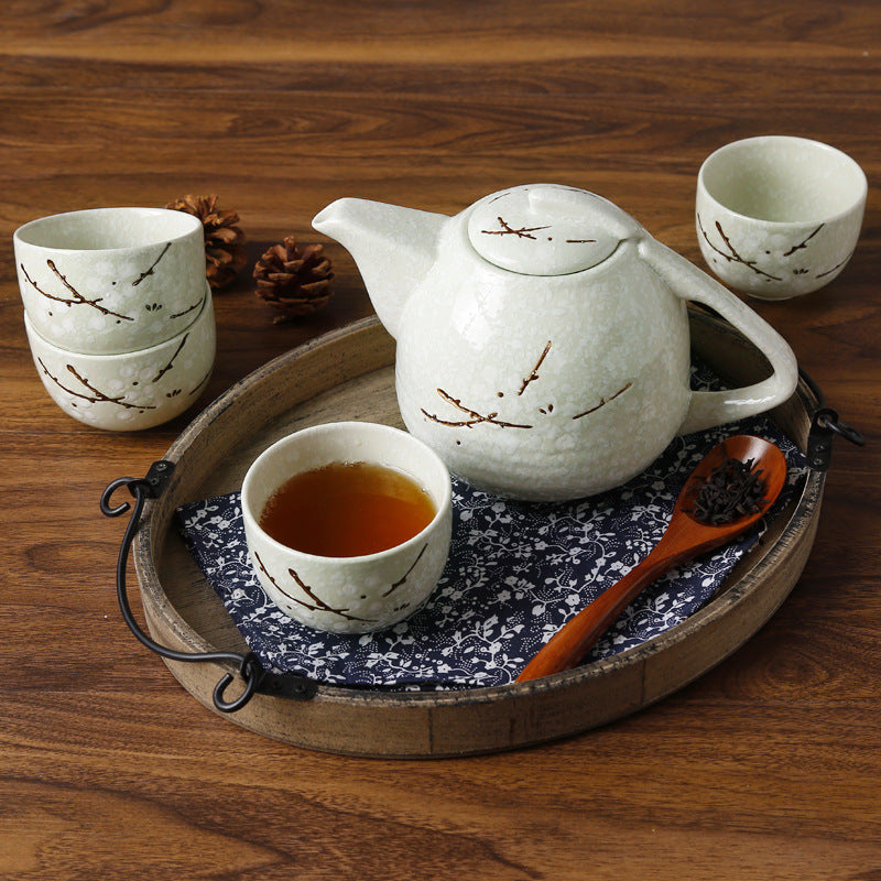 Japanese Ceramic Tea Set Set For Household Use