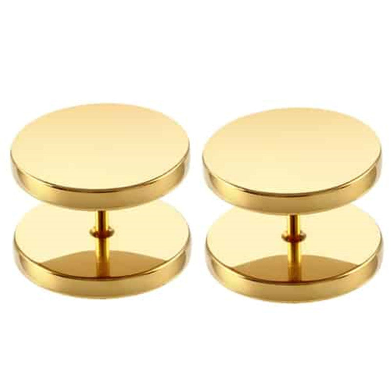 Titanium Steel Barbell Men's Earrings Fashion Dumbbell Earrings