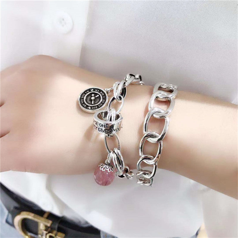 Fashion Vintage Strawberry Crystal Bracelet