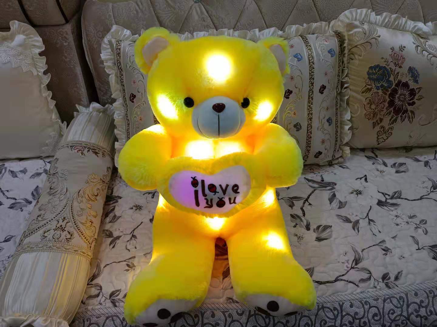 Children's Love Teddy Bear Valentine's Day Music Glowing Cuddle Bear