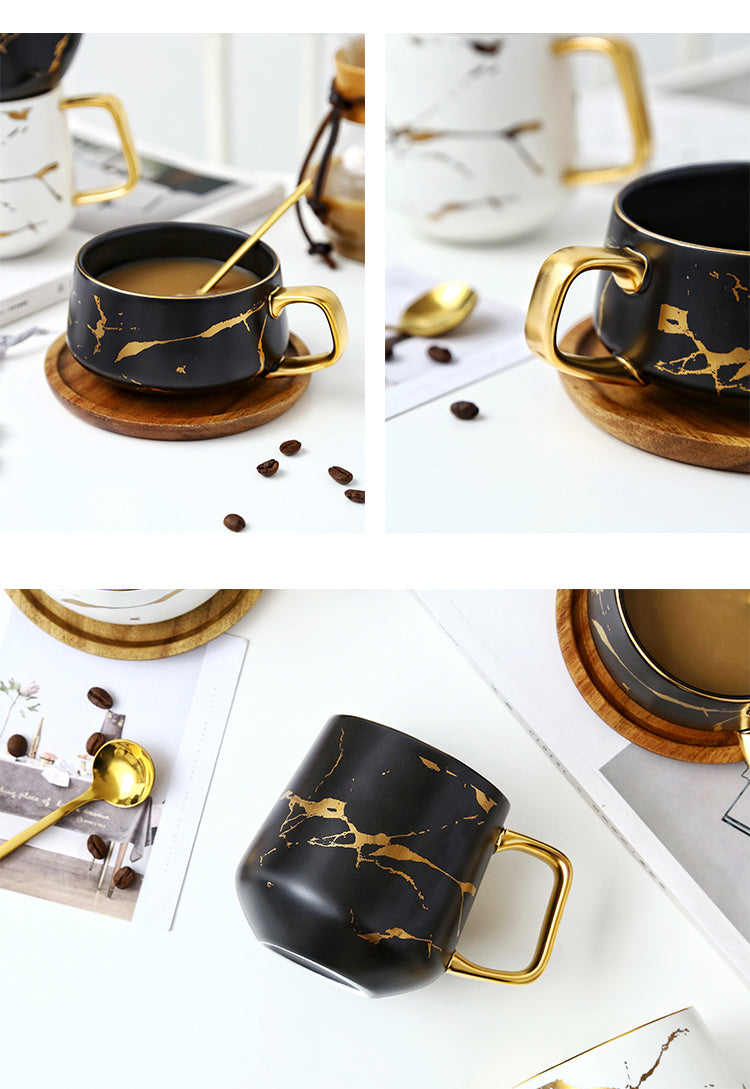 Nordic Ceramic Coffee Cup Mark Cup Marbled