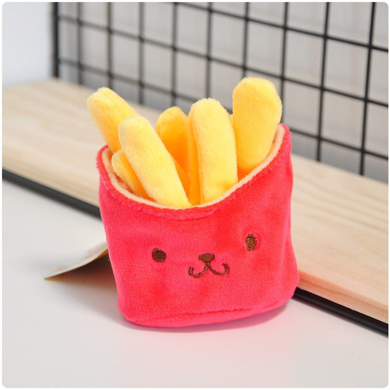 Korean Style Hamburger Sandwich Cute Plush Pendant Keychain