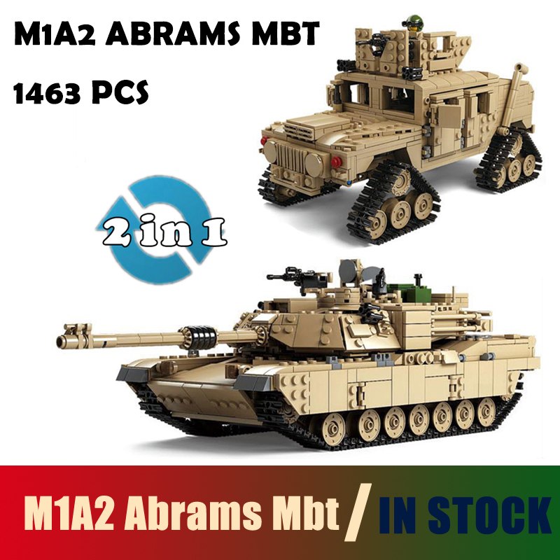 New 10000 tank toy Children's wisdom to assemble children's military building blocks 2 kinds of modeling