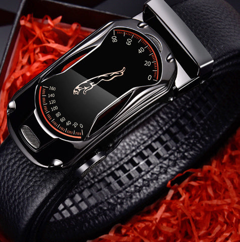 Men's leather belt