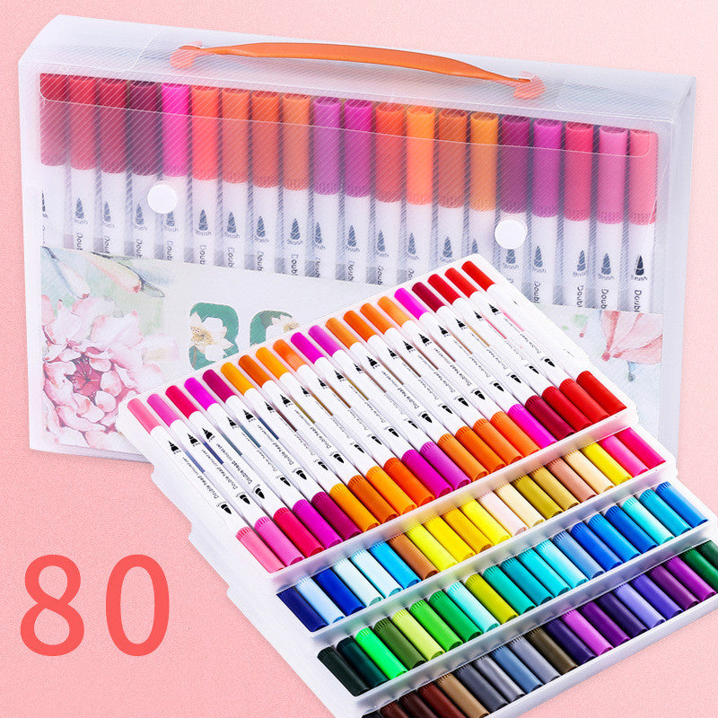 Double-ended watercolor pen