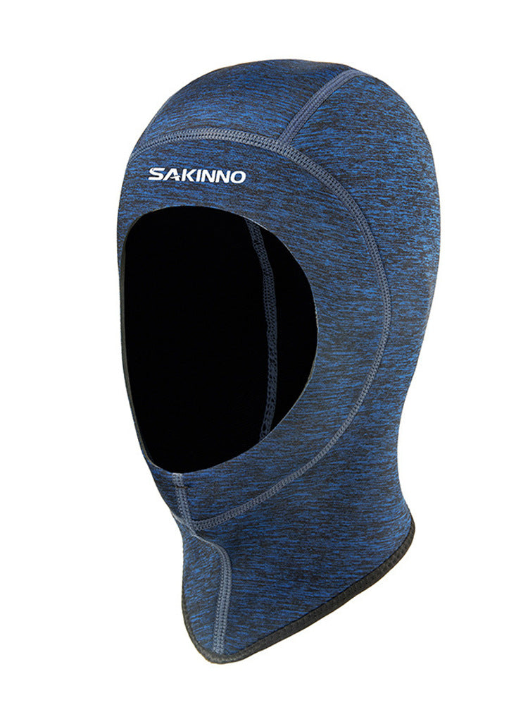 Cagoule de plongée anti-froid et anti-méduse, bonnet de bain épaissi pour le surf et la plongée avec tuba
