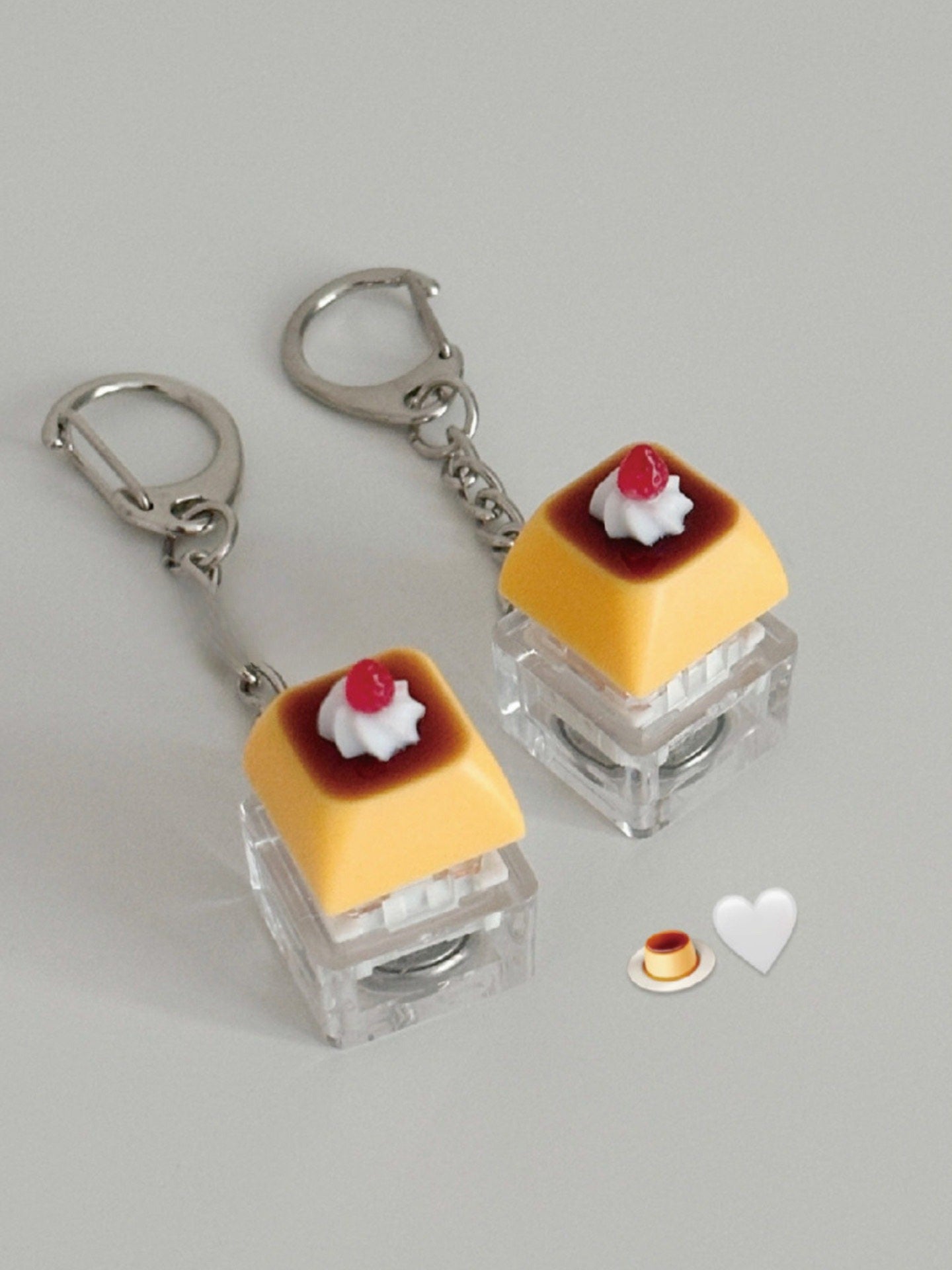 Korean-style Instagram-inspired Cute Pudding Keychain