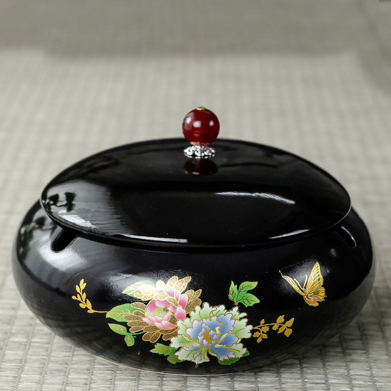 Tidal Current Cover Fly Ash Ceramic Ashtray