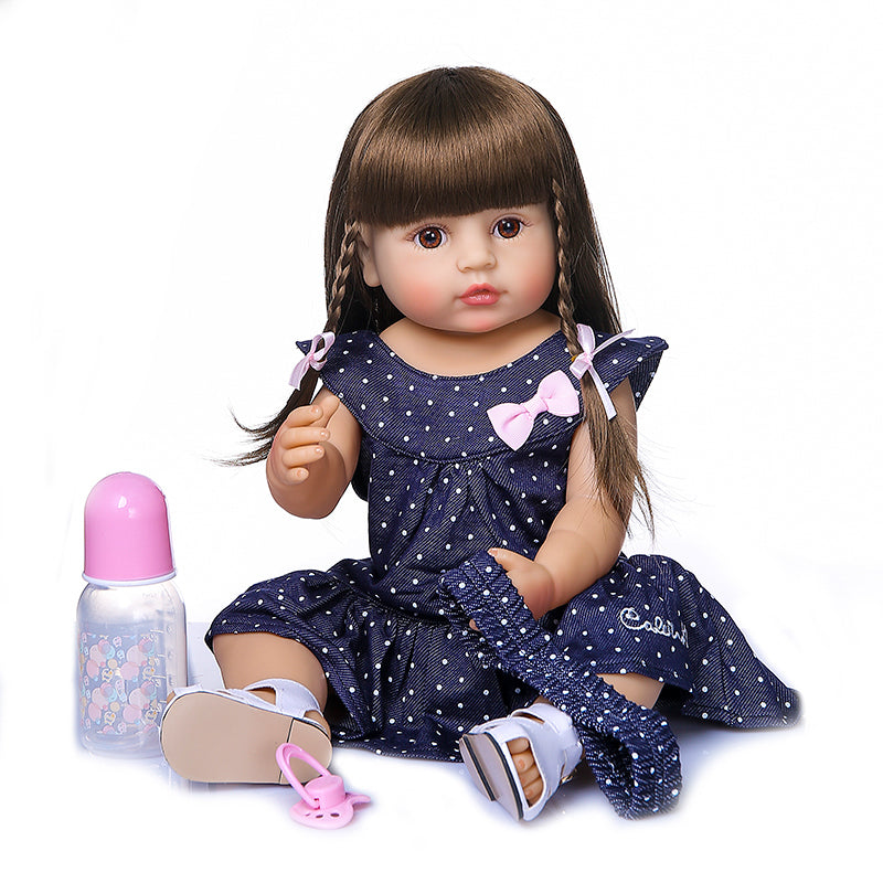 Full glue can enter the water simulation doll