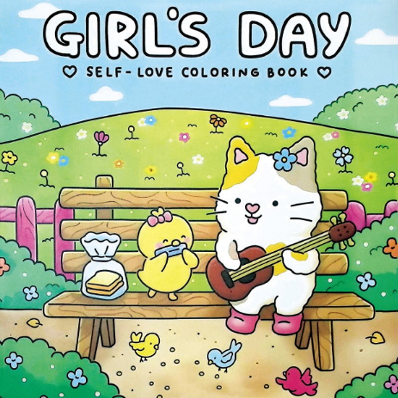Coloring Book For Adults And Teens Cute Animal Characters Book Easy-to-start Coloring Book