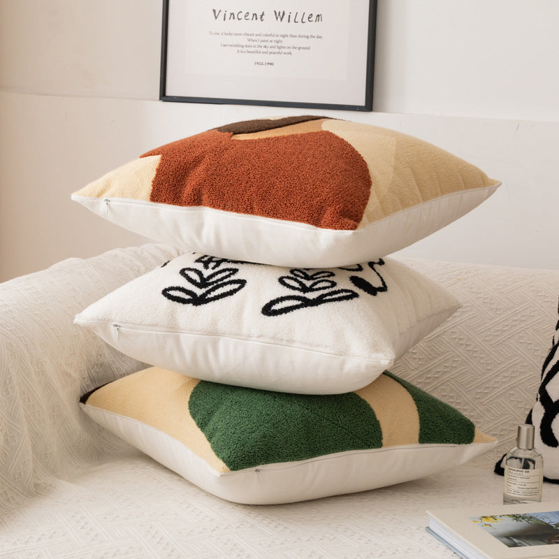 Cotton Living Room Sofa Pillow Abstract Pillowcase
