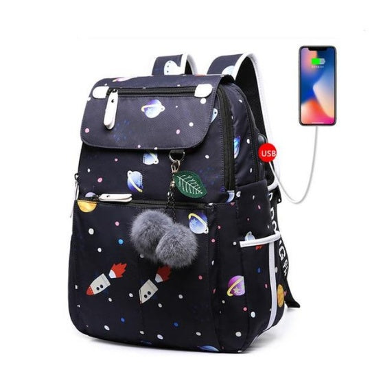 Fashion Printed Backpack For Girl